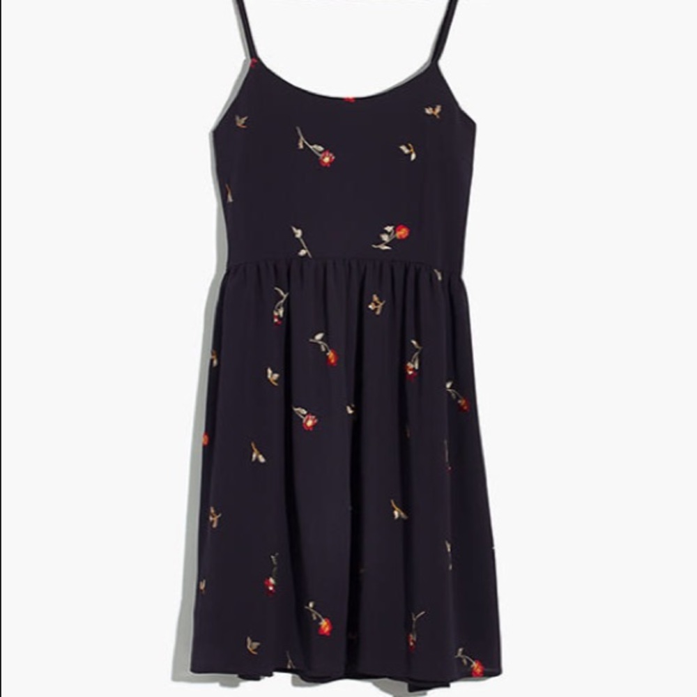 Madewell Embroidered Babydoll Cami Dress